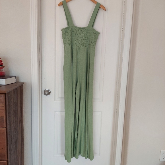 Free People Beach Homecoming Jumper Wide leg Linen Blend Size Meduim - Picture 6 of 7